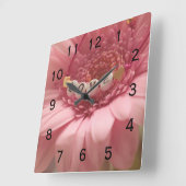 Daisy Liebe Quadratische Wanduhr (Winkel)