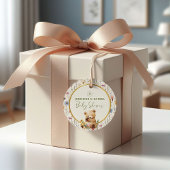 Daisy Light Beige Charming Teddy Bear Baby Dusche Geschenkanhänger