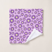 Daisy Lila Lilac Badhandtuch Set (Waschlappen)