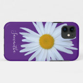 Daisy Lila White Script Case-Mate iPhone Case (Rückseite (Horizontal))