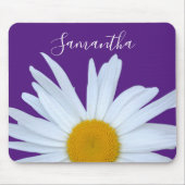 Daisy Lila White Script Mousepad (Vorne)