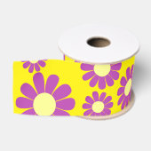 Daisy Lila Yellow Ripsband (Spule)