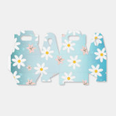 Daisy Lilie Blume Muster auf Meeresdrehmoment Hint Geschenkschachtel (Ungefaltet)