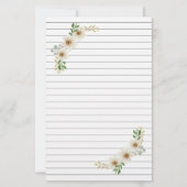 Daisy Lined Stationery Briefpapier (Vorderseite)