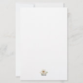Daisy Lined Stationery Briefpapier (Rückseite)