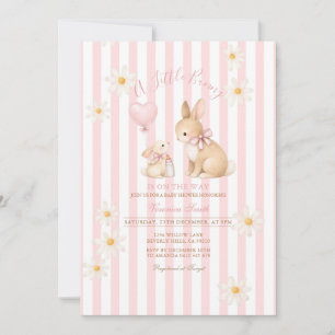 Daisy Little Bunny Baby Girl Milchflasche Einladung