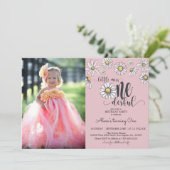 Daisy Little Miss ONEderful Einladung w/Foto (Stehend Vorderseite)