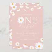 Daisy Little Miss Onederful Einladung zum Geburtst (Vorne/Hinten)