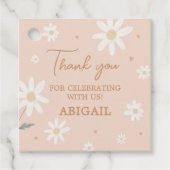 Daisy Little Miss Onederful Foto Birthday Square Geschenkanhänger (Vorderseite)