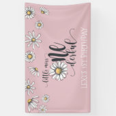 Daisy Little Miss ONEderful Party Banner - Pink (Vertikal)