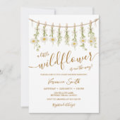 Daisy Little Wildflower Baby Shower Invitation Einladung (Vorderseite)
