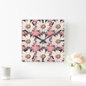 Daisy Mae Quadratische Wanduhr (Zuhause)