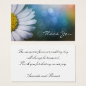 Daisy Makro Danke Karte (Vorne & Hinten)