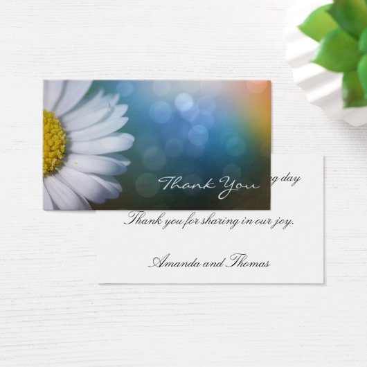 Daisy Makro Danke Karte (Schreibtisch)