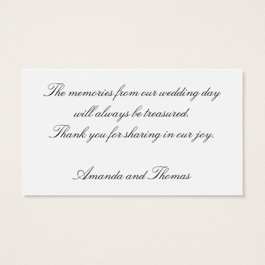 Daisy Makro Danke Karte (Rückseite)