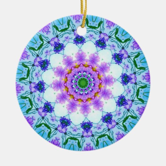 Daisy Mandala Keramik Ornament (Vorne)