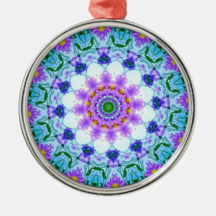 Daisy Mandala Silbernes Ornament