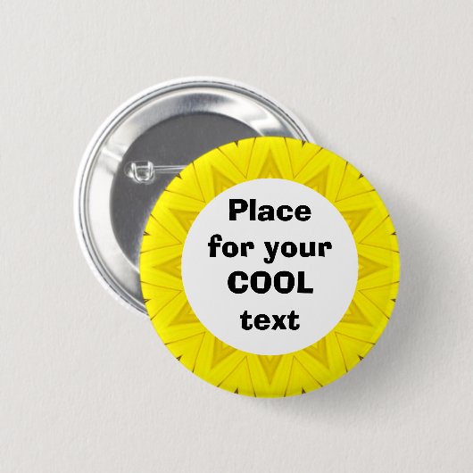 Daisy Mandala Template 02 Button (Vorne & Hinten)