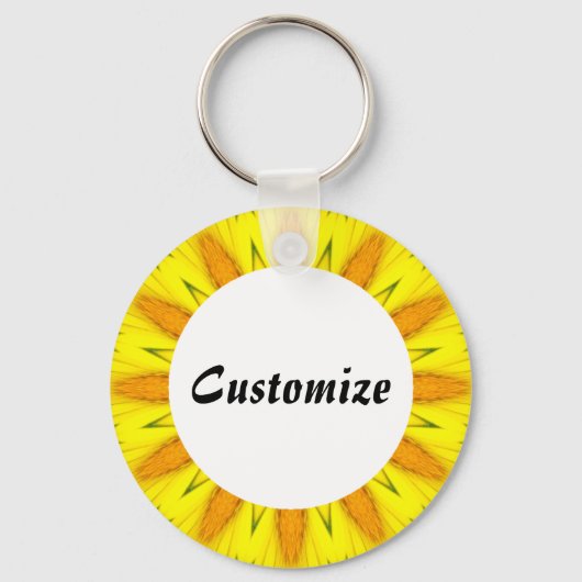 Daisy Mandala Template 14 Schlüsselanhänger (Vorderseite)