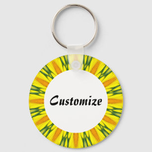 Daisy Mandala Template 15 Schlüsselanhänger