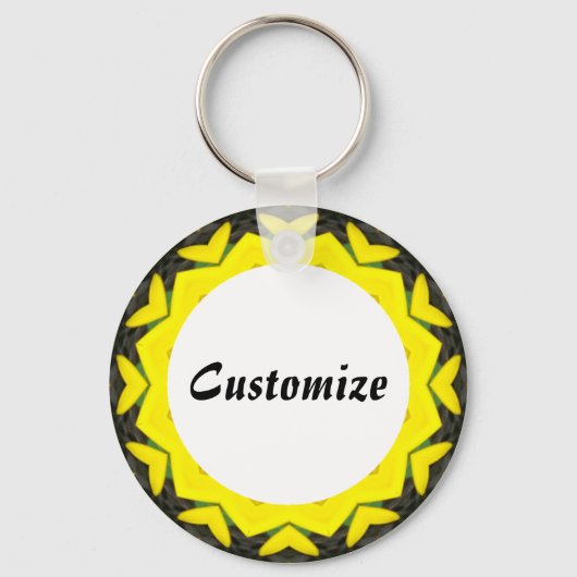 Daisy Mandala Template 20 Schlüsselanhänger (Vorderseite)