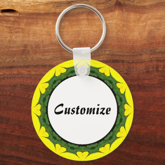 Daisy Mandala Template 22 Schlüsselanhänger (Vorderseite)