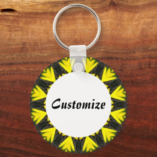 Daisy Mandala Template 27 Schlüsselanhänger (Vorderseite)