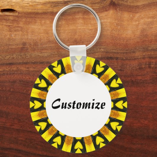 Daisy Mandala Template 32 Schlüsselanhänger (Vorderseite)