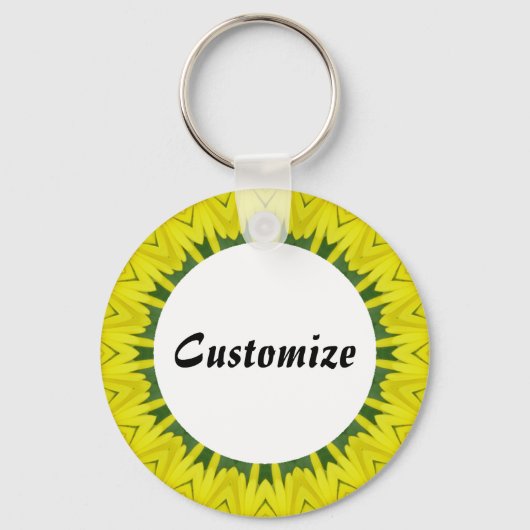 Daisy Mandala Template 34 Schlüsselanhänger (Vorderseite)
