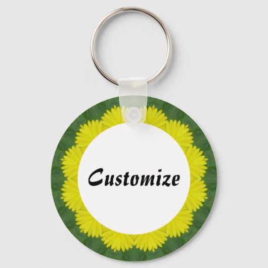 Daisy Mandala Template 35 Schlüsselanhänger (Vorderseite)