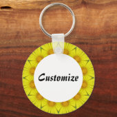 Daisy Mandala Template 36 Schlüsselanhänger (Vorderseite)