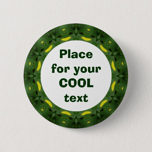 Daisy Mandala Template 37 Button (Vorderseite)