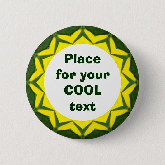 Daisy Mandala Template 39 Button (Vorderseite)