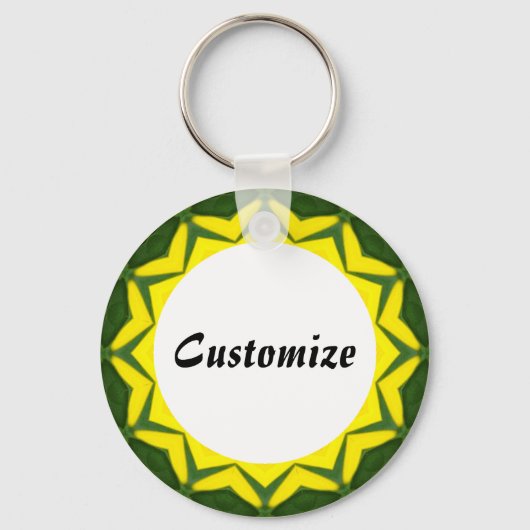 Daisy Mandala Template 39 Schlüsselanhänger (Vorderseite)