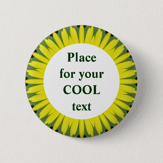 Daisy Mandala Template 40 Button (Vorderseite)