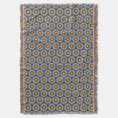 Daisy Mandala Throw Blanket Decke (Vorderseite Vertikal)