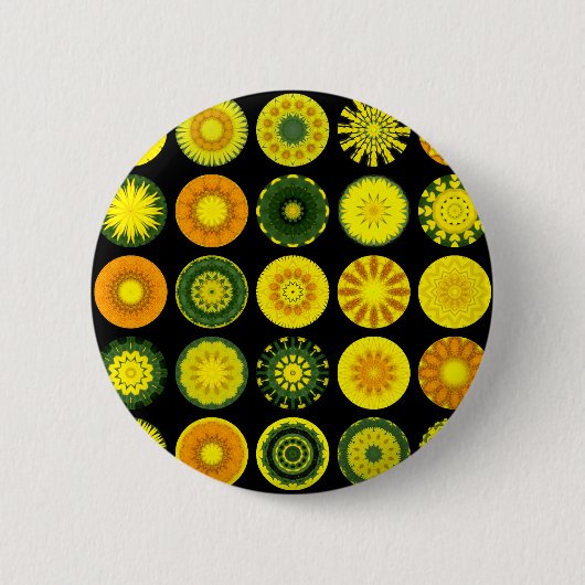 Daisy Mandalases Button (Vorderseite)