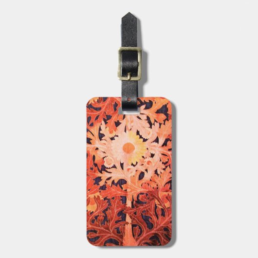 DAISY / MARGUERITE / MARGHERITA , Parchment Gepäckanhänger (Vorderseite vertikal)