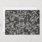 Daisy Mason Jar Rustic Chalkboard Baby Shower Einladung (Rückseite)