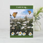 Daisy Meadow Benutzerdefinierter Text Danke (Stehend Vorderseite)