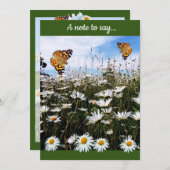 Daisy Meadow Benutzerdefinierter Text Danke (Vorne/Hinten)