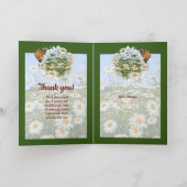 Daisy Meadow Benutzerdefinierter Text Danke Feiertagskarte (Innenseite)