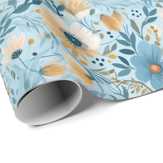 Daisy Meadow Design Geschenkpapier (Rolleneckpunkt)