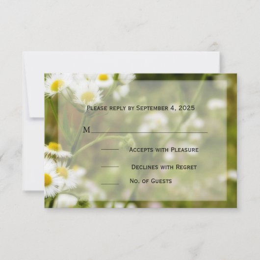 Daisy Meadow UAWG RSVP Karte (Vorderseite)
