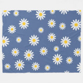 Daisy Meadows Blue Fleecedecke (Vorderseite (Horizontal))