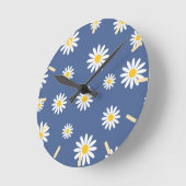 Daisy Meadows Blue Runde Wanduhr (Winkel)