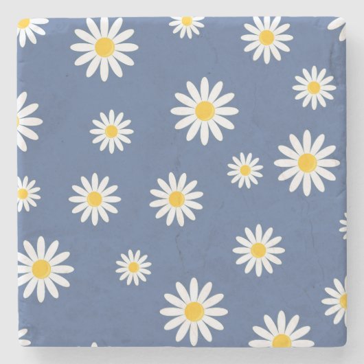 Daisy Meadows Blue Steinuntersetzer (Vorderseite)