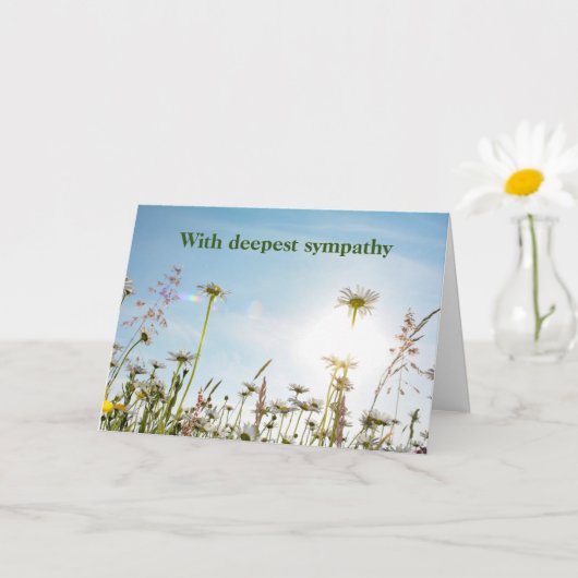 Daisy Meadows  -  With deepest sympathy Karte (Kleine Pflanze)