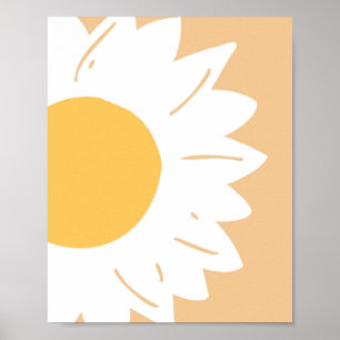 Daisy – Minimalistische Blumen-Wandkunst Poster