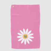 Daisy mit anfänglich rosa golfhandtuch (Vorderseite)